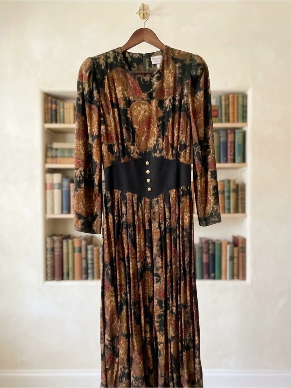 Vintage 90s Jessica Howard Paisley Dress